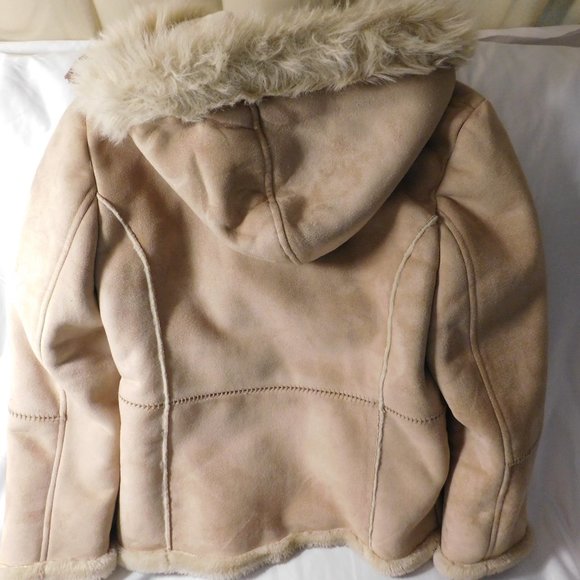 Larry Levine Coat Zipper Front Hooded Coat Size Small - Picture 4 of 8